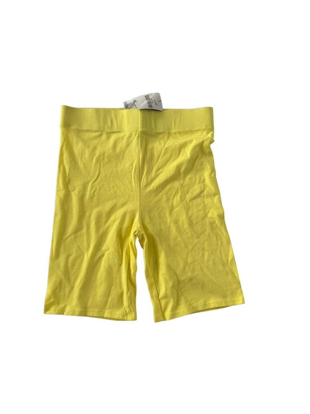 Forever 21 Legging Shorts Size Large Womens Yellow NWT Stretch #OL9